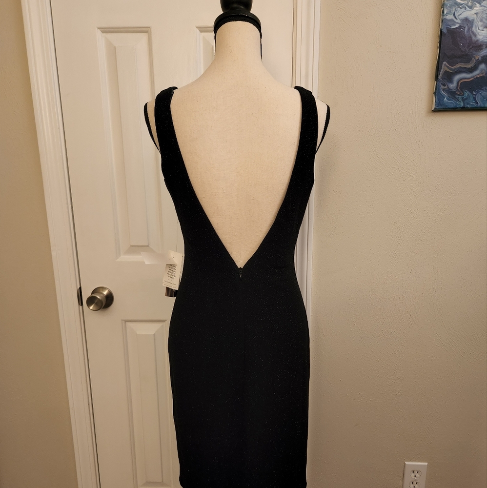 NWT Vintage Jessica McClintock Little Black Dress Size 6